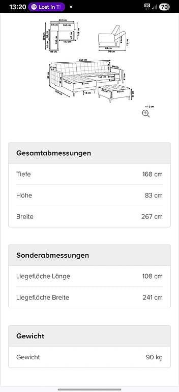 Beliani Sofas: Kunstleder Couch / Ecksofa – D'occasion à Zürich par jjud 1