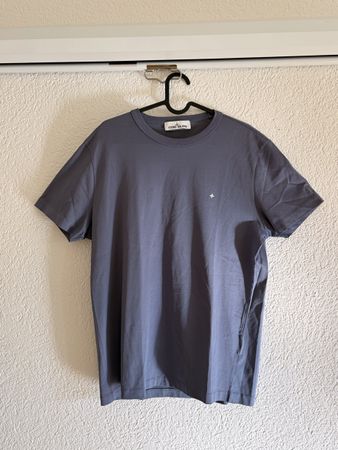 Stone Island Shirt metallic blue, grösse M