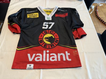 SC Bern Gameworntrikot Junioren Nummer 57 Grösse XS
