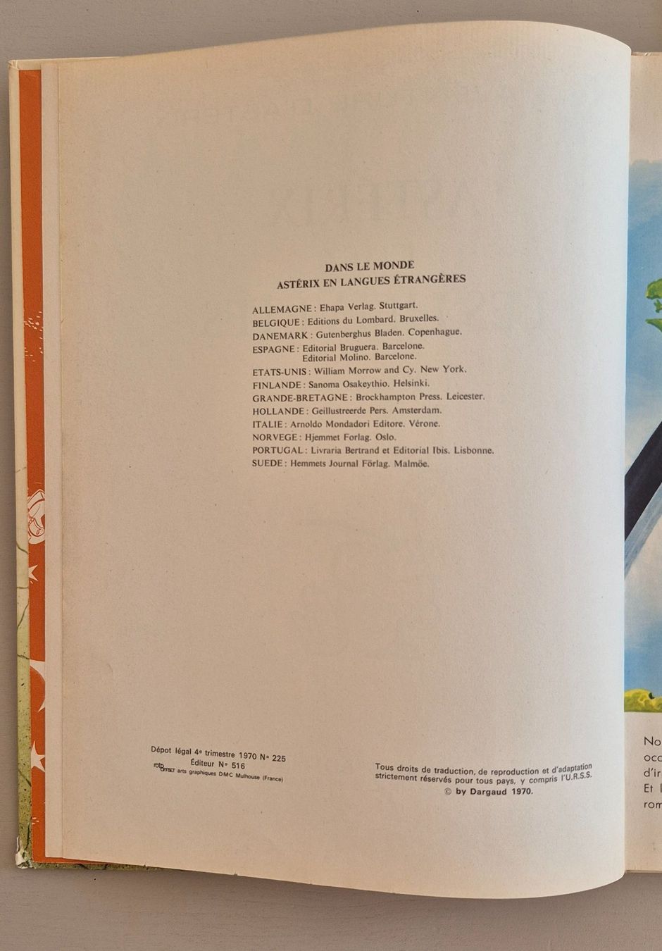 Fumetti: Astérix chez les Helvètes - Edition Originale Dargaud 1970 – Usato da Grand-Lancy venduto da loi_599y 2