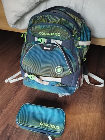 Rucksack, Coocazoo Schule Set inkl. Etui und Turntasche