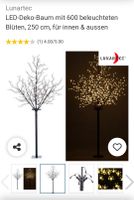 2 alberi di luci per esterno