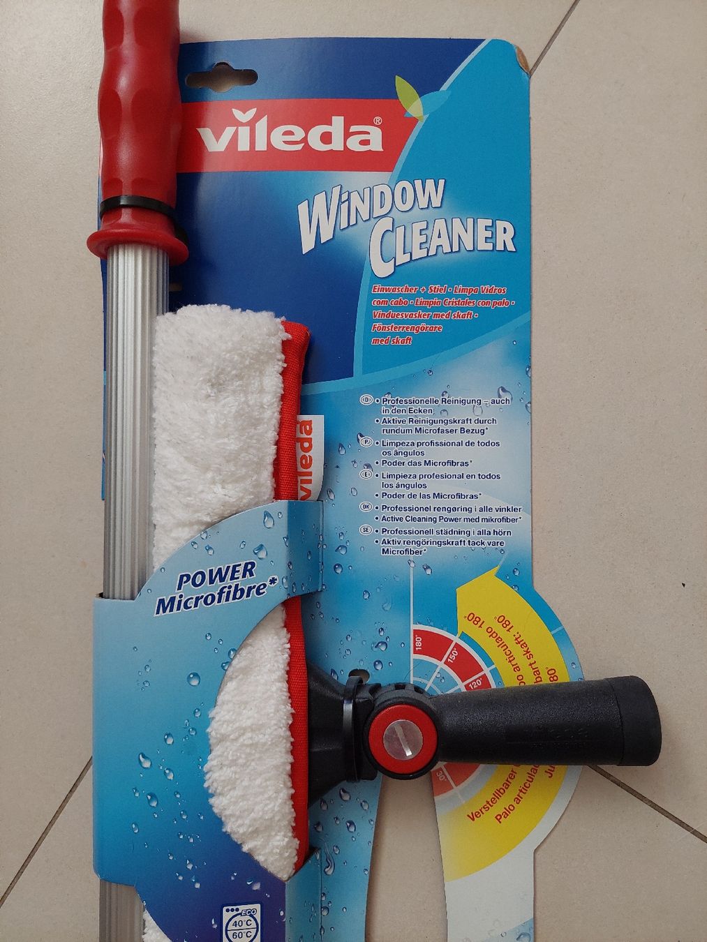 Vileda Autres appareils de nettoyage: Lave-vitres télescopique Vileda Window Cleaner – Neuf avec emballage d'origine à Yverdon-les-Bains par pri_x6j6 1