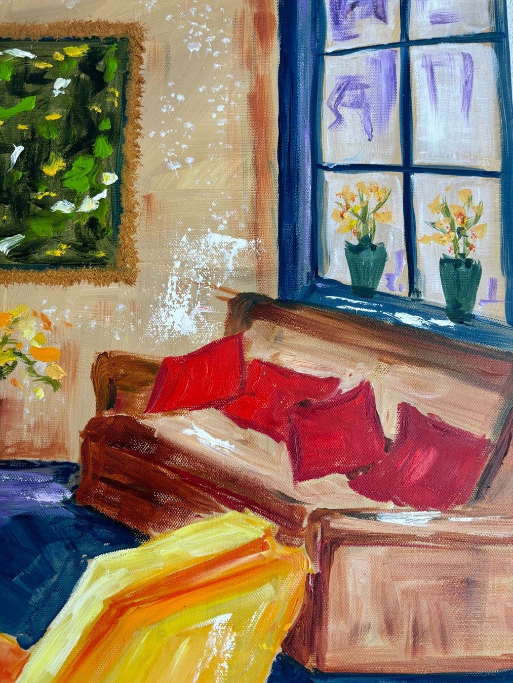 Dipinti: Modernes Interieur - Ölbild – Nuovo (secondo la descrizione) da Cham venduto da Felha 3