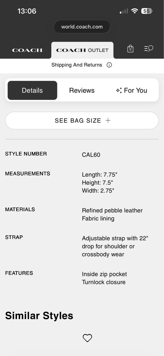 Coach Borse da donna: Sac coach Hadley mini cross body – Usato da Vilars NE venduto da Lau_Vth 7