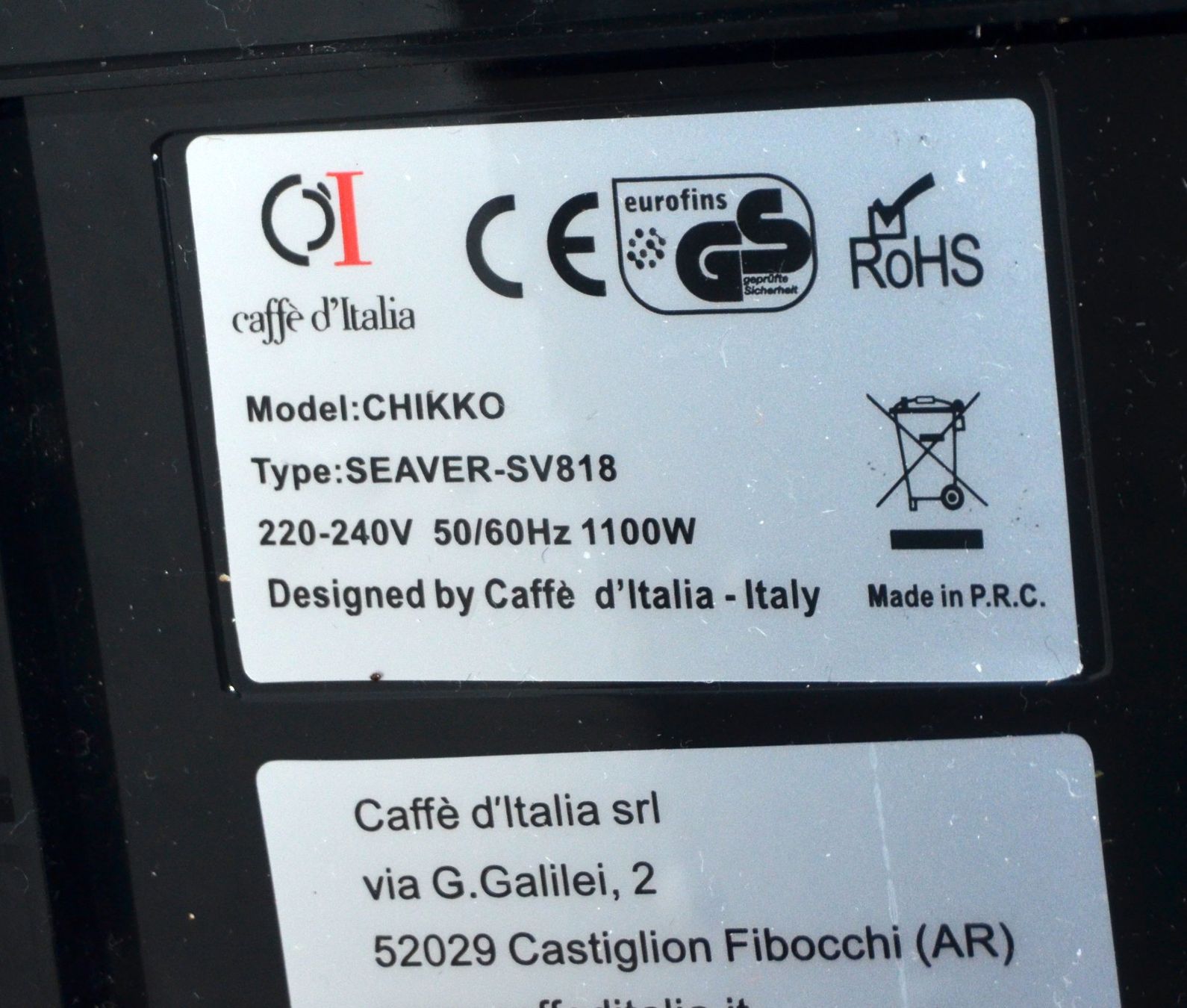 Macchine per caffè & Macchine per espresso: Caffè d'Italia Chikko Kaffeemaschine / machine à café – Nuovo e nell'imballaggio originale da Collonges venduto da arashee 8