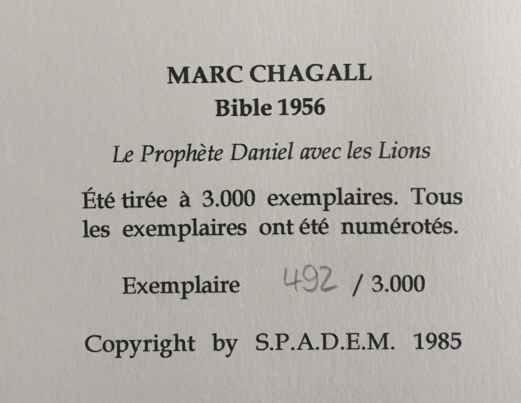 Grafica & Litografie: Marc Chagall BILDER ZUR BIBEL 1956 – Usato da Nennigkofen venduto da Sommersonnen 4