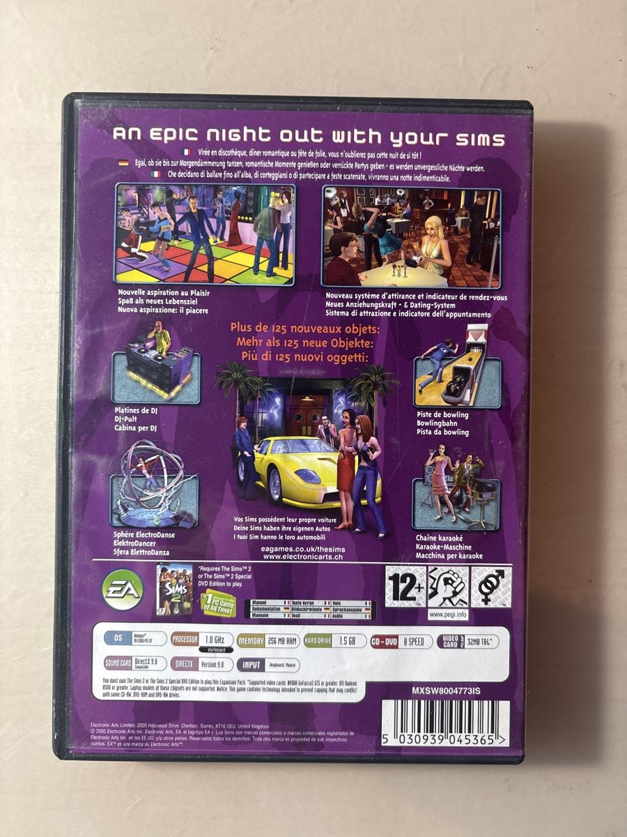 Giochi: The Sims 2 Nightlife Erweiterungspack PC CD-ROM  – Nuovo (secondo la descrizione) da Ruswil venduto da Slivio_ 1