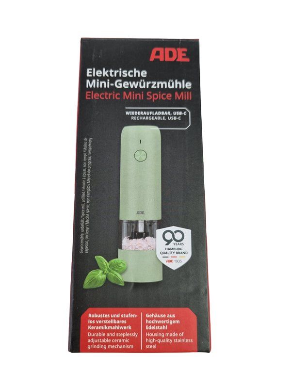 Elettrodomestici da cucina: ADE elektrische Mini-Gewürzmühle – Nuovo (secondo la descrizione) da Wangen b. Olten venduto da Restwert_Wangen