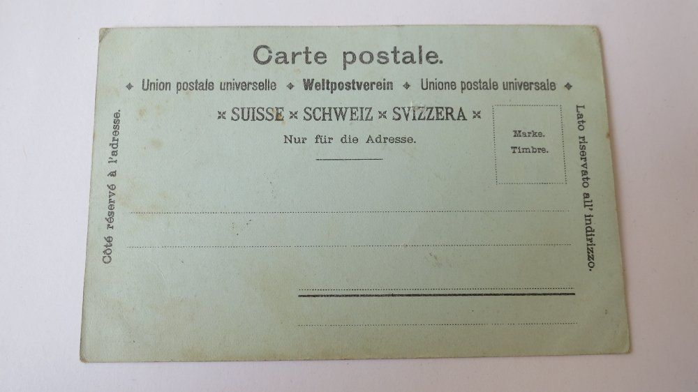 Cartoline postali: Weesen / SG - Litho - Vollmond - um ca. 1900 – Usato da Jona venduto da centumprata 1