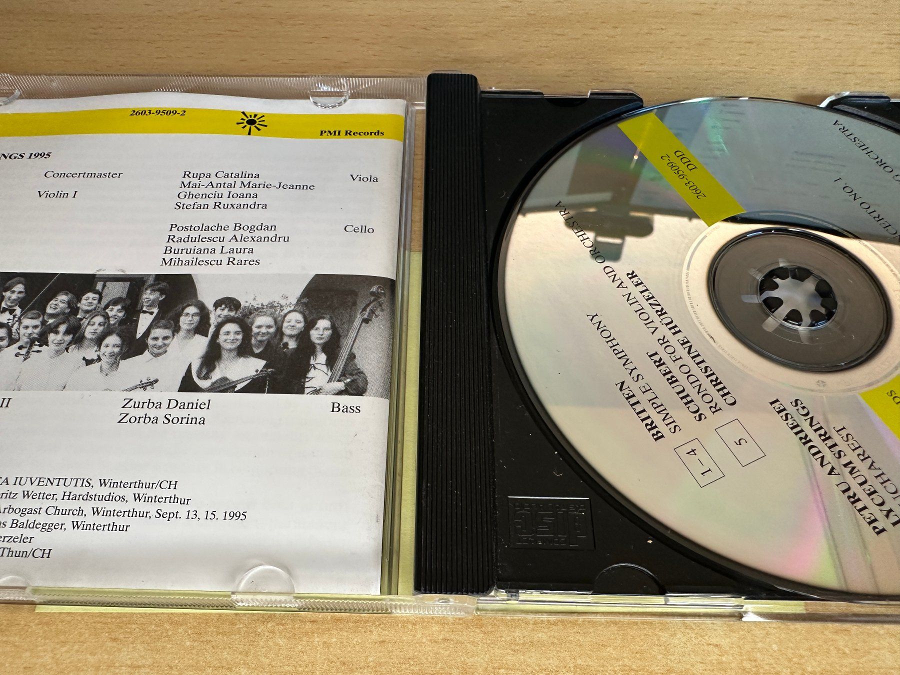 CD: A2 Britten Schubert Bach Silvestri - Lyceum String – Usato da Rikon im Tösstal venduto da Alpenmutz 2