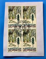 Briefmarken aus Liechtenstein 4 er Block mit Papier 
