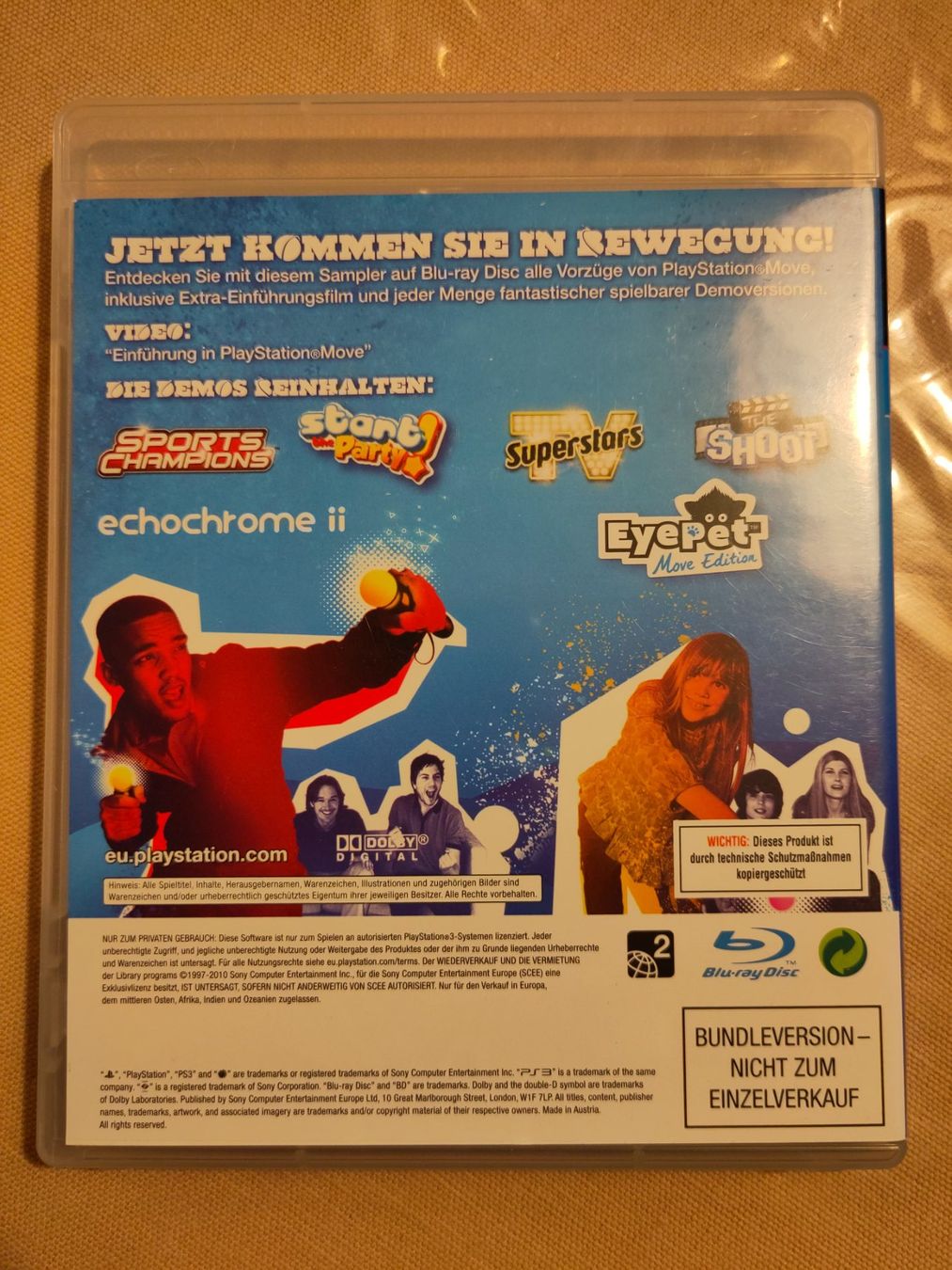 PS Move Starter Disc Promo - Sony PlayStation 3 - PAL, Bon état