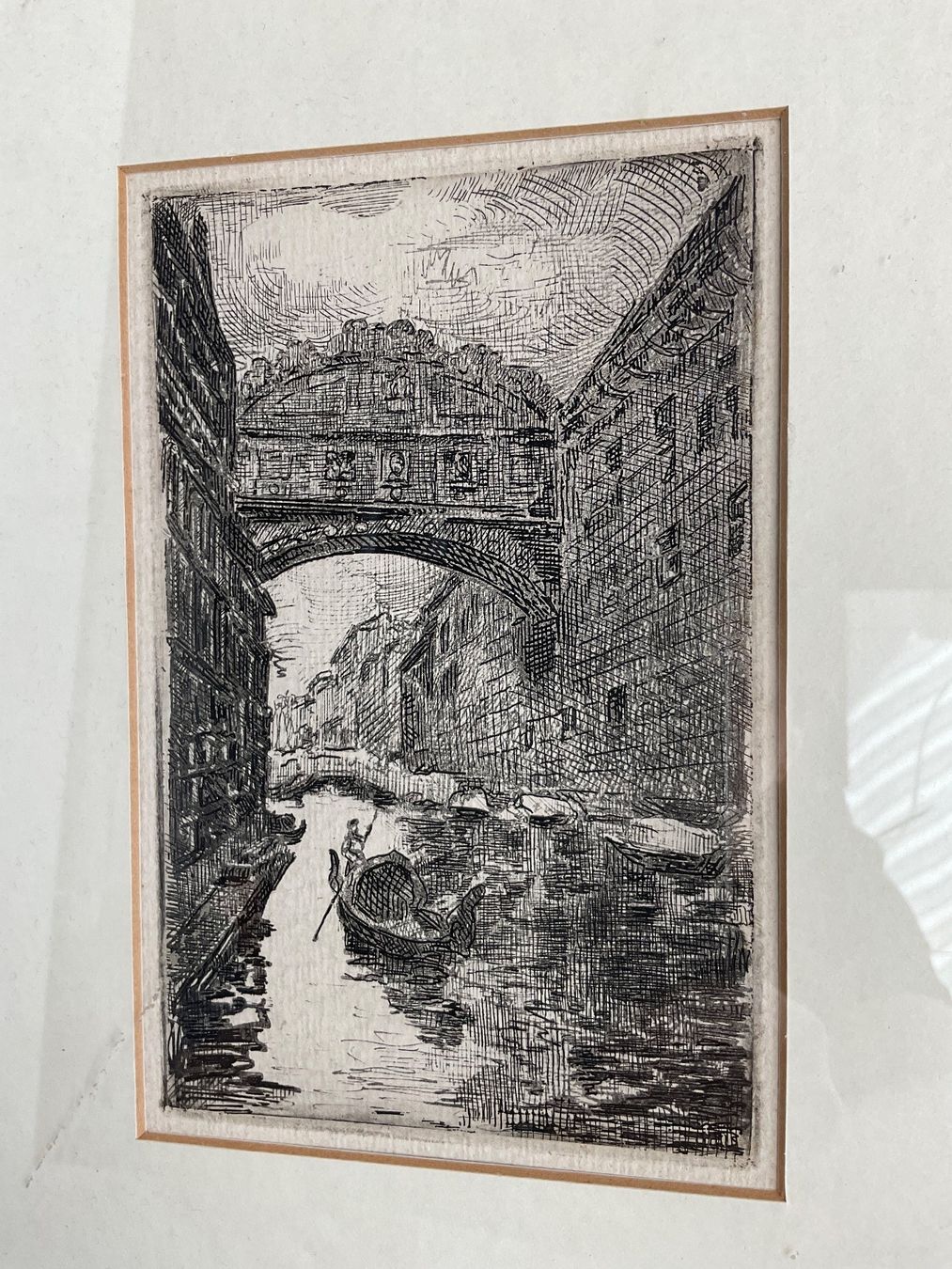 Poster & Bilder: Bild mit Rahmen / Venezia Seufzer Brücke – Gebraucht aus Rümlang von euqinom16 1