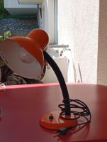 Vintage orange Schreibtischlampe, 1970 er Jahre.
