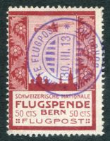 Vorläufer 1913⊙ Flugpost III Bern, ZS 180.00