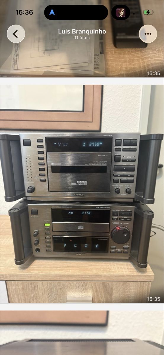 Sharp Sistemi audio & multimediali: Chaîne stéréo Sharp CD-U10H avec télécommande état usagé – Usato da Vésenaz venduto da Angela.C3 1