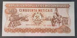 50 METICAIS / MOCAMBIQUE 1983 (BANKFRISCH)