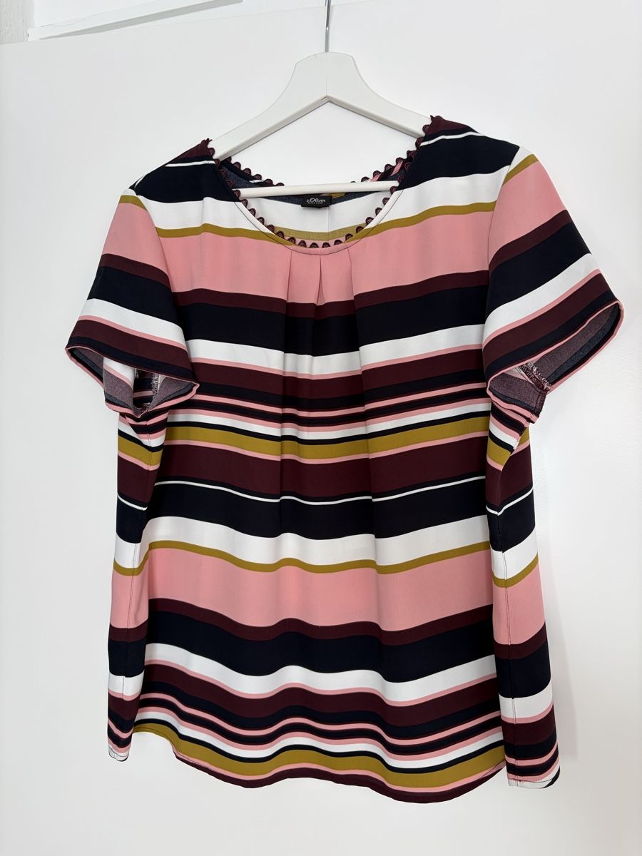 S.Oliver Camicette: s.Oliver Black Label Bluse gestreift Grösse 44 bunt – Nuovo (secondo la descrizione) da Muri AG venduto da mar_svd7