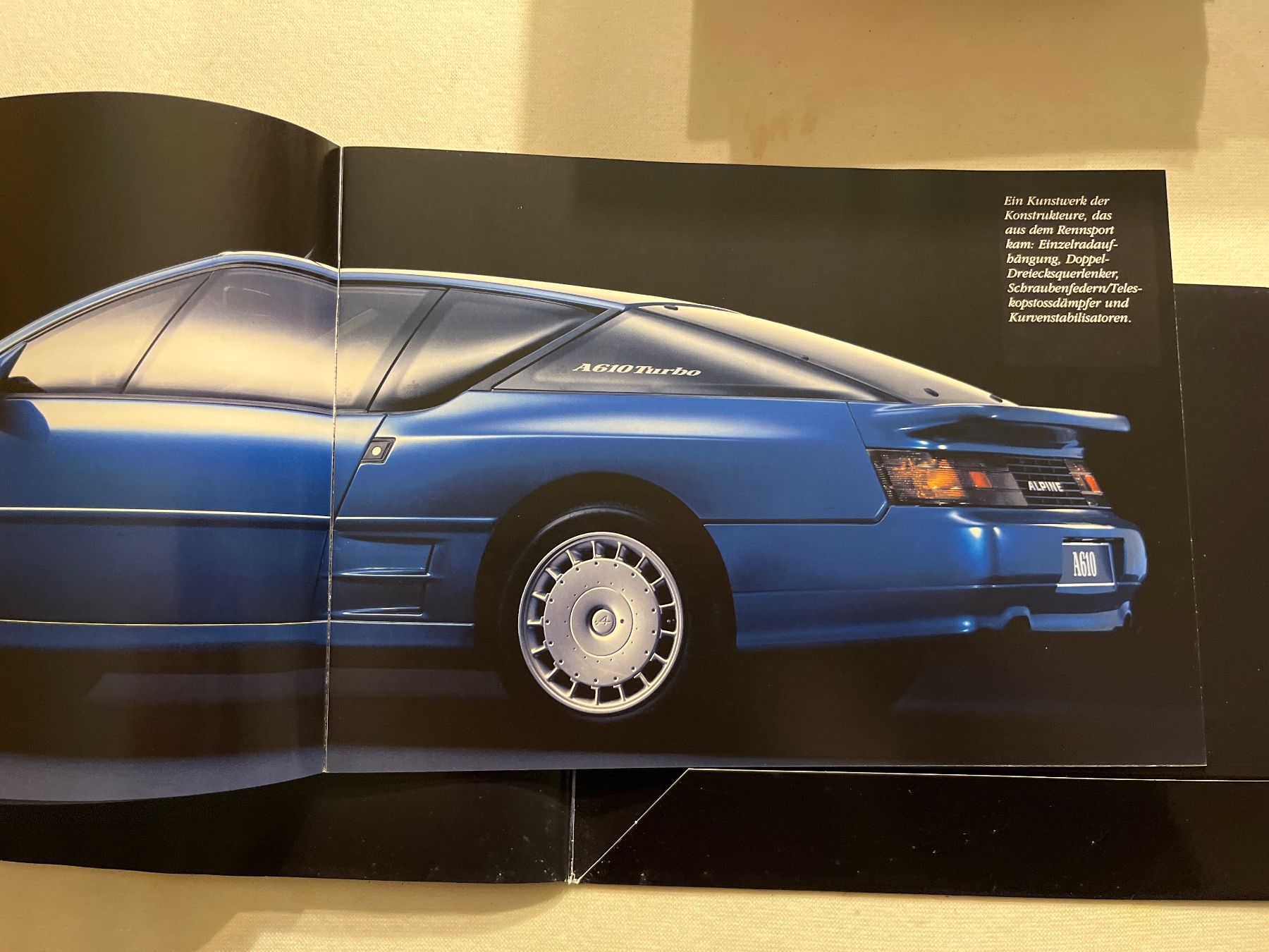 Documenti: Alpine A610 Turbo Prospekt 2teilig – Usato da Goldach venduto da SSRConzept 3