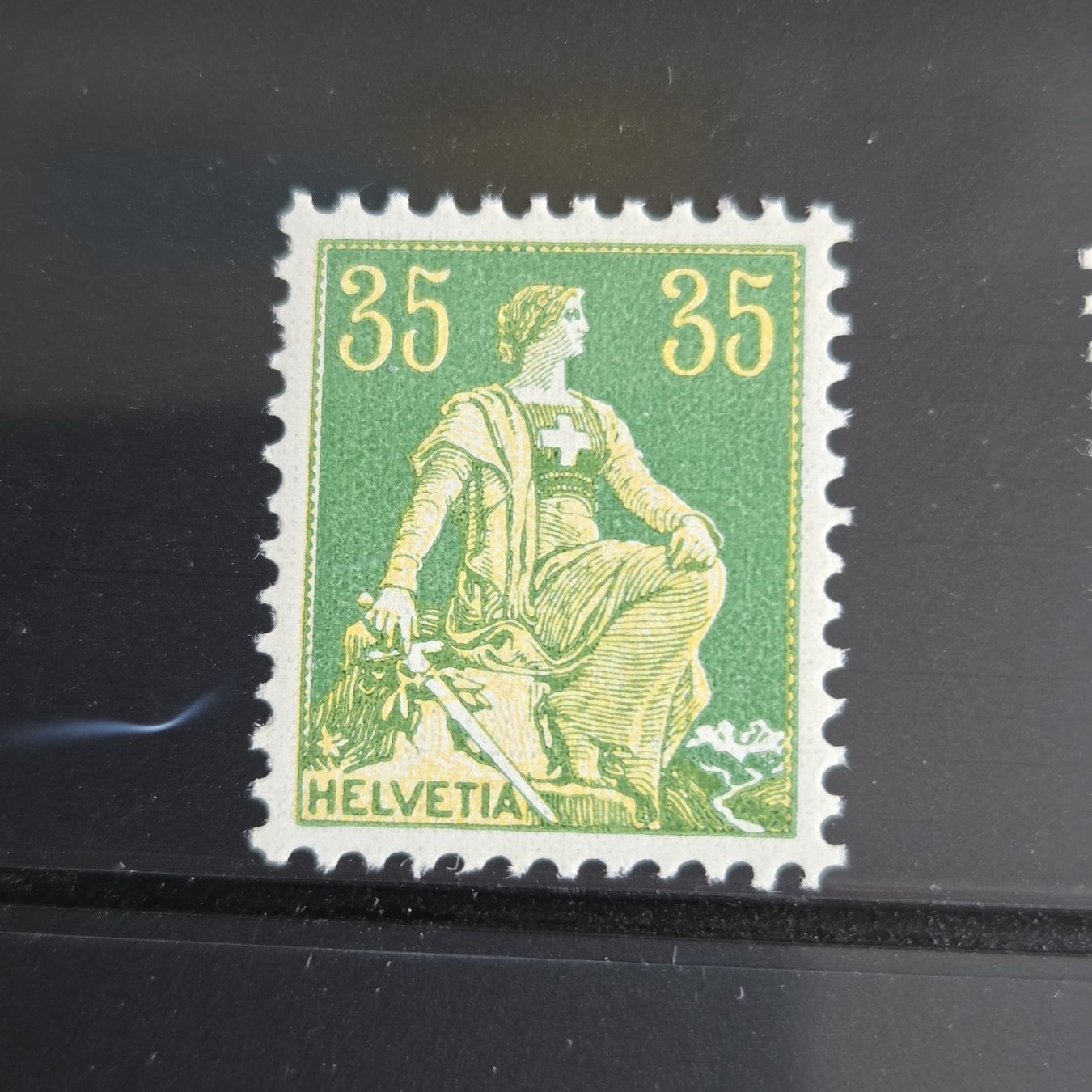 Tous les timbres: Schweizer Briefmarken Helvetia-Satz, 7 Werte Postfrisch – D'occasion à Stans par Ducati16 1