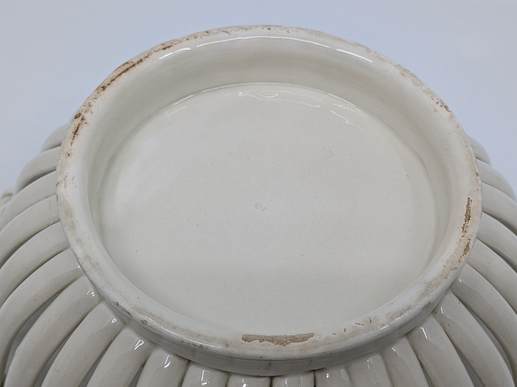Ciotole: Antiker Faience Steingut Korb vermutlich Carouge? – Usato da Emmen venduto da magelan 8