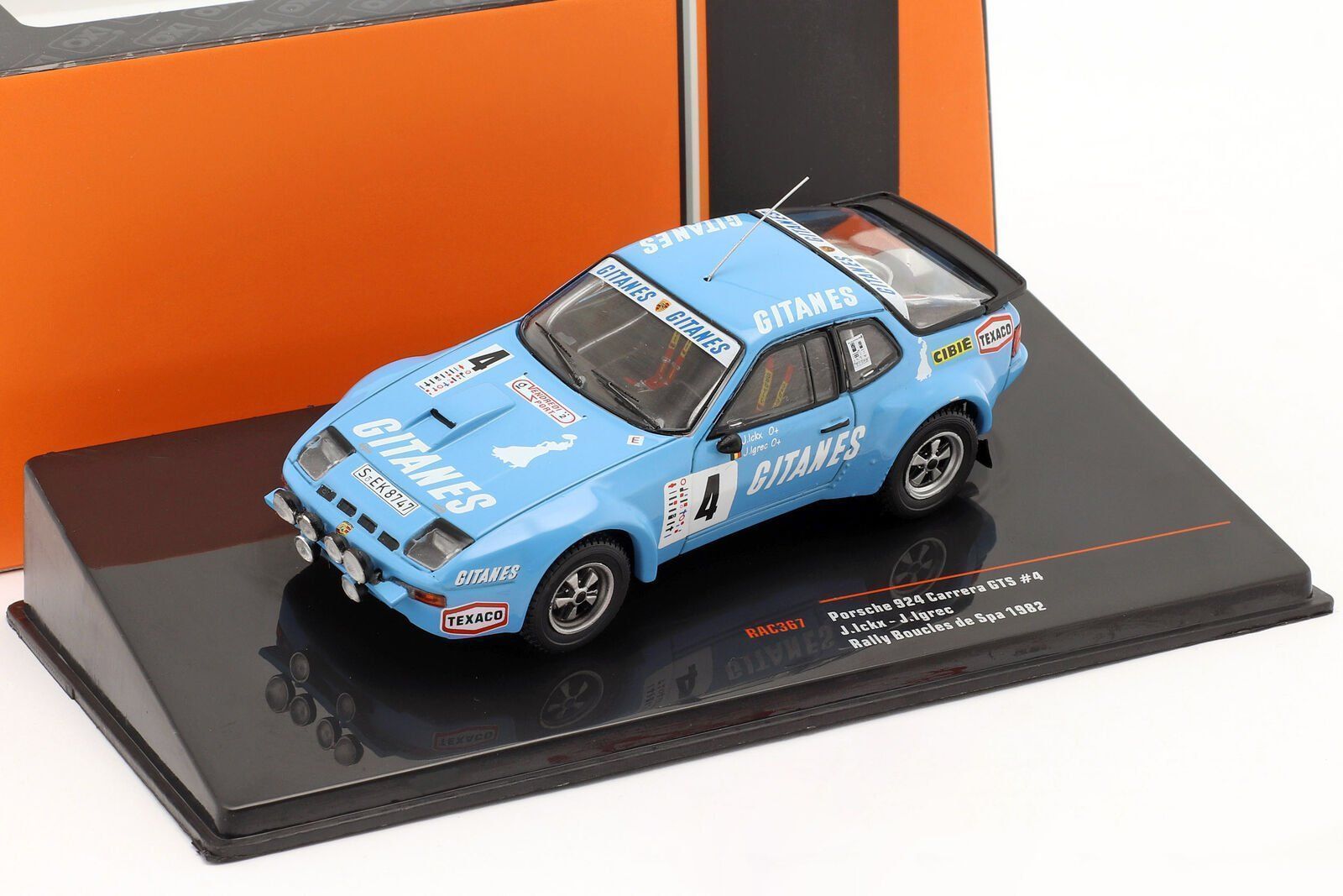 Porsche Modellini d'auto: Porsche 924 Carrera GTS #4 Gitanes Boucles de Spa 1982 – Nuovo e nell'imballaggio originale da Gerlafingen venduto da espero88 3