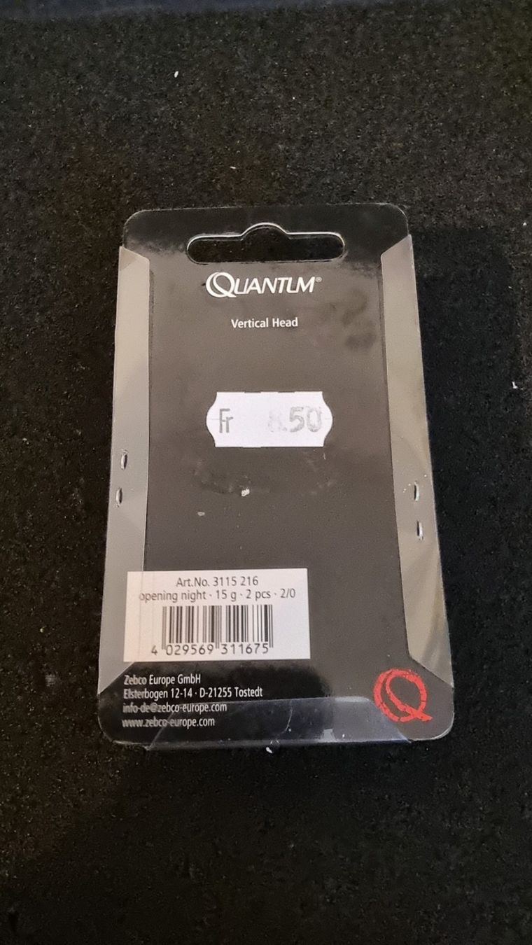 Esche: Angelköder Jighead Vertical Head Quantum white 15g 2/0 – Nuovo e nell'imballaggio originale da Abtwil SG venduto da Fischerei_Artikel 1