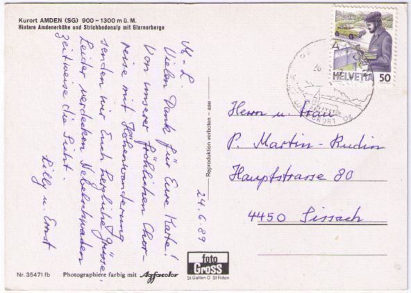 Cartes postales: Amden – D'occasion à Binningen par Mountainrider 1