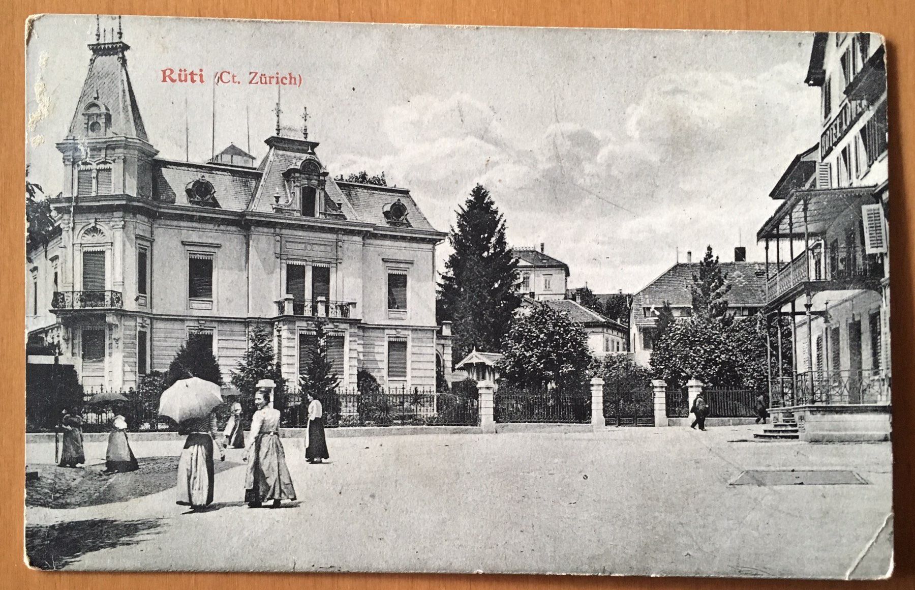 Cartoline postali: Rüti 1910 – Usato da Kreuzlingen venduto da Rschweiz1