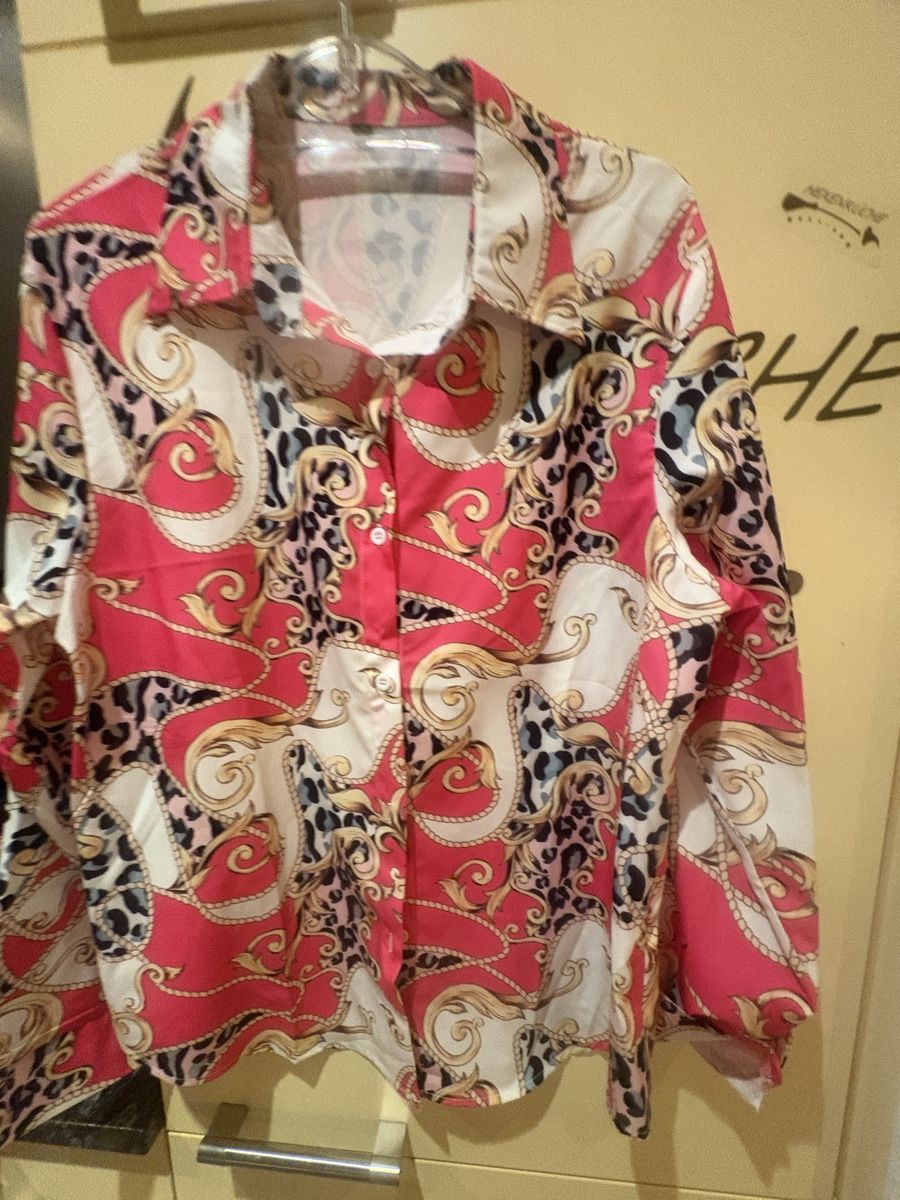 Camicette: Kettenmuster Bluse pink – Nuovo (secondo la descrizione) da Obbürgen venduto da bugi6868 6