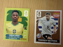 Panini Sticker V. JUNIOR & F. VALVERDE 2022 FIFA