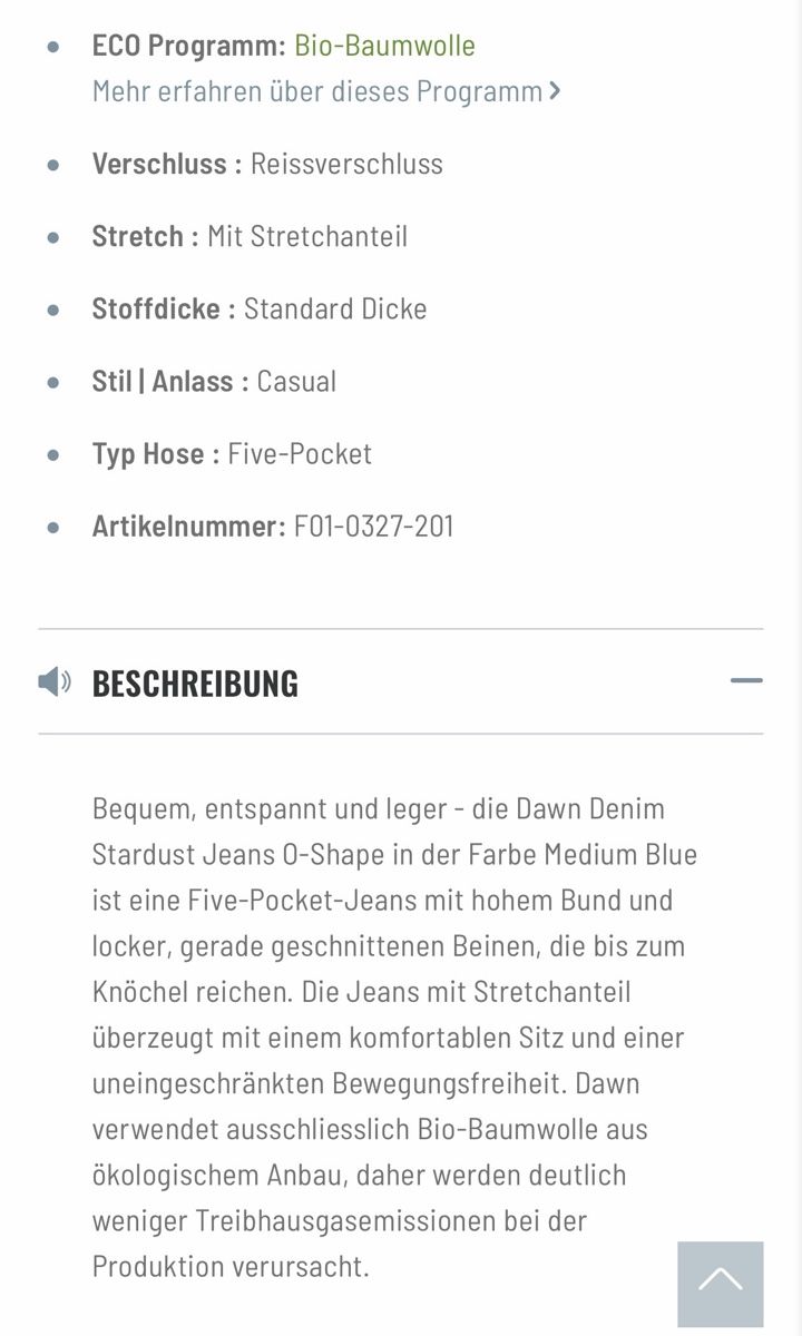 Jeans: DAWN Stardust O-Shape Gr.24/28 NEU NP159,- – Nuovo e nell'imballaggio originale da Degersheim venduto da Starkigel 8
