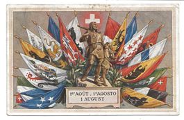 CH-Bundesfeier 1919 - Erinnerungskarte zum 1. August - Tell