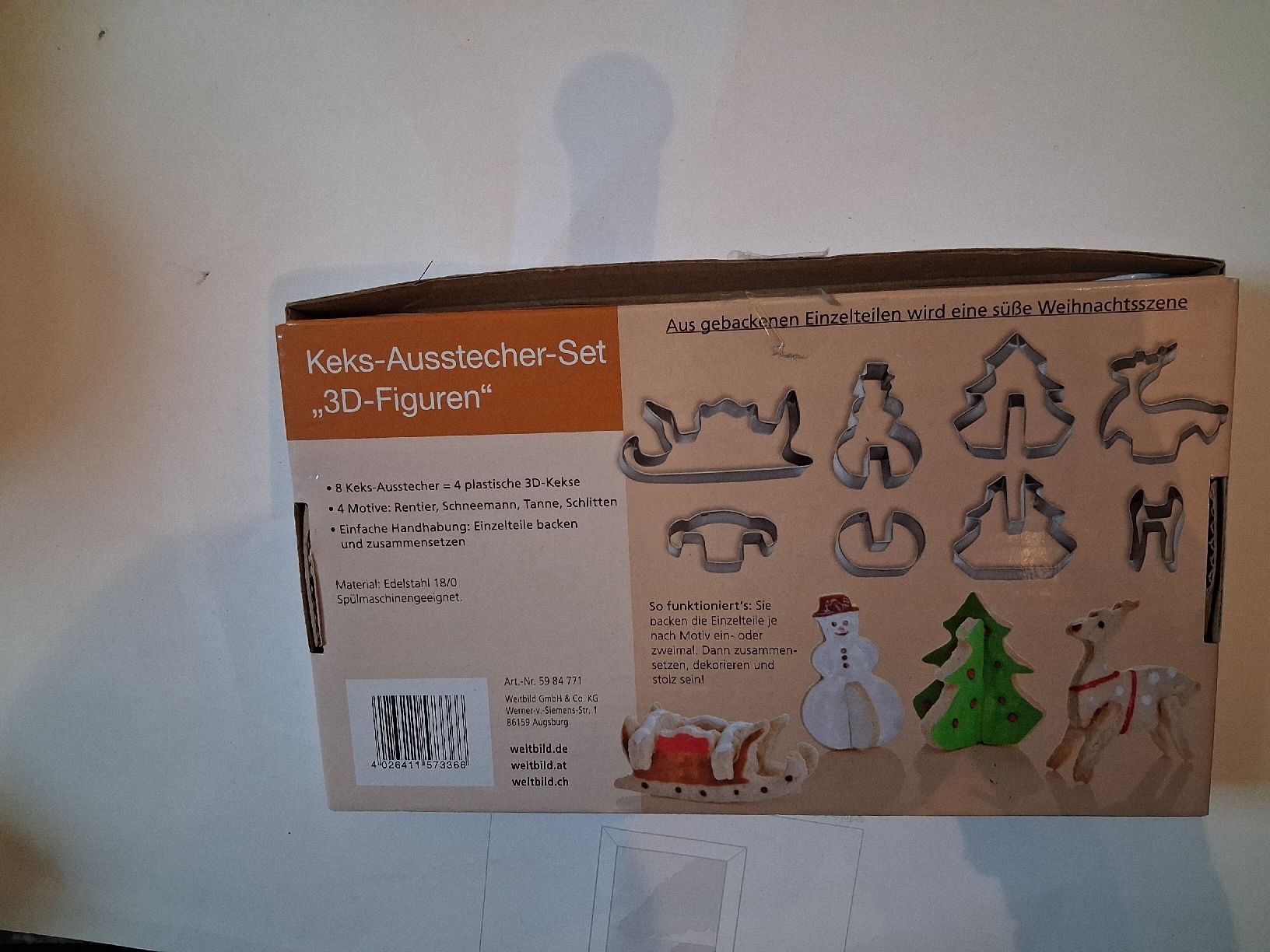Teglie da forno: 3D-Weihnachts-Guetzli Ausstecher Set – Usato da Weiach venduto da Musikmaengu 1