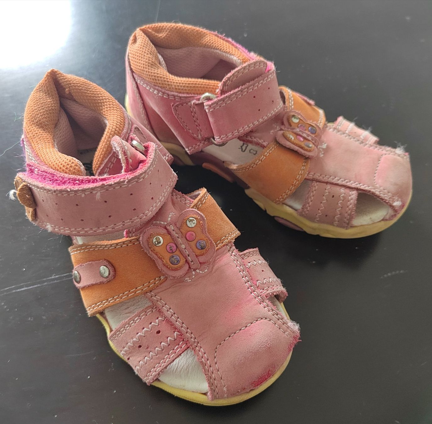 Scarpe per ragazze: Sandalen Bären-Schuhe, echt, Leder, Grösse 24 – Usato da Einsiedeln venduto da pattymary