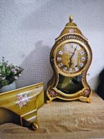 Pendule Eluxa Blumenmotiv Goldfarben Gebraucht