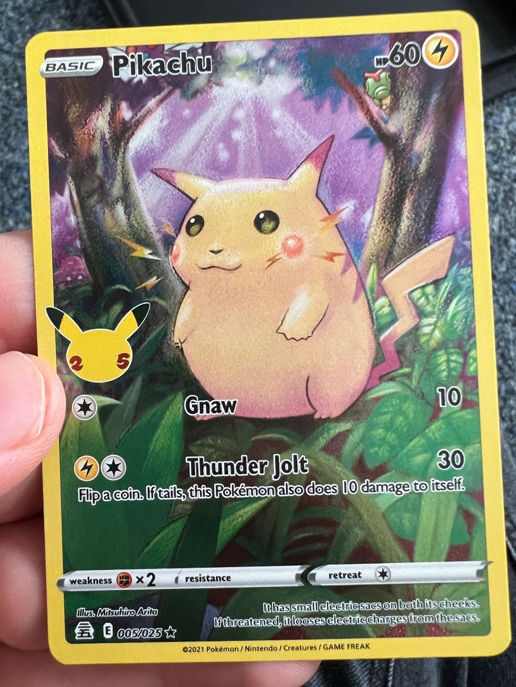 pikachu pokemon card base set Pikachu Base Set Shadowless Red Cheeks Error 58/102 BGS 9.5 – TBC Games main image 0