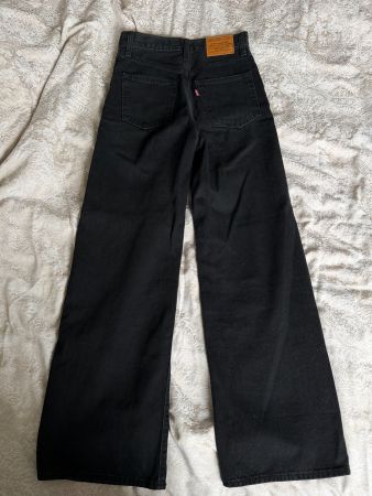 Levi's Ribcage Wide Leg Jeans, schwarz, XXS (24)