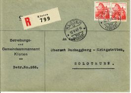 R - Brief Kloten 1949