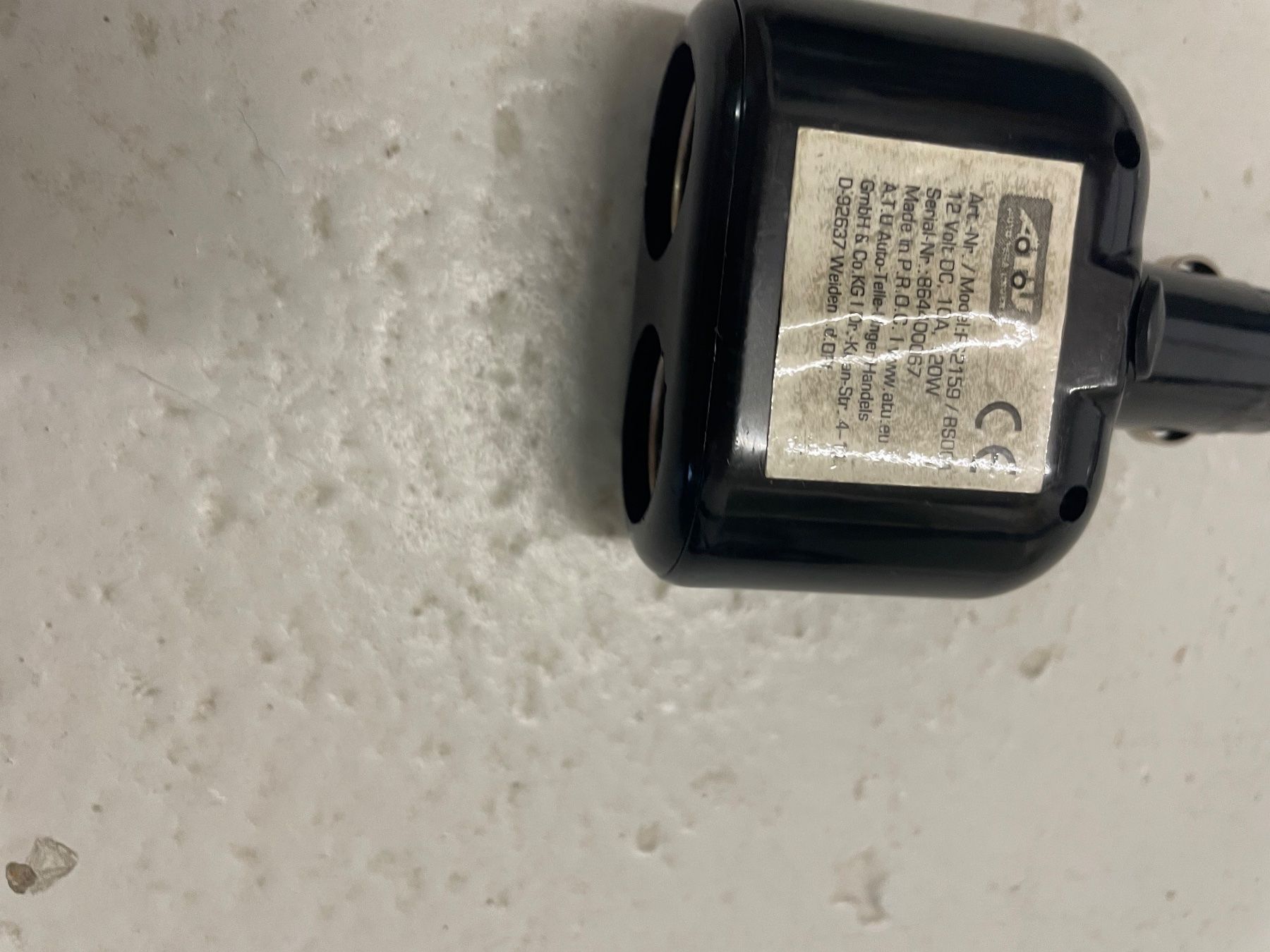 Unità & Adattatore: ATU Doppel Zigarettenanzünder Adapter 12V schwarz gebraucht – Usato da Turgi venduto da sigiriya 2