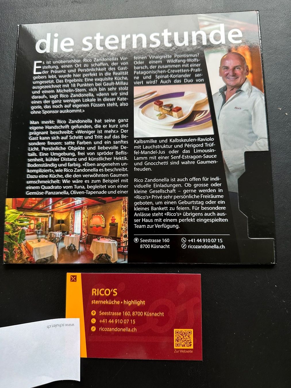 Buoni: Fine Dine "Rico's" Gutschein – Nuovo (secondo la descrizione) da Uitikon-Waldegg venduto da Zuegnis 1