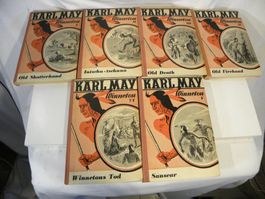 Karl May 6 Bände vom Pfeil-Verlag Basel 1949