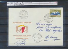 1964 "Eröffnung - Strassentunnel", Gedenkumschlag