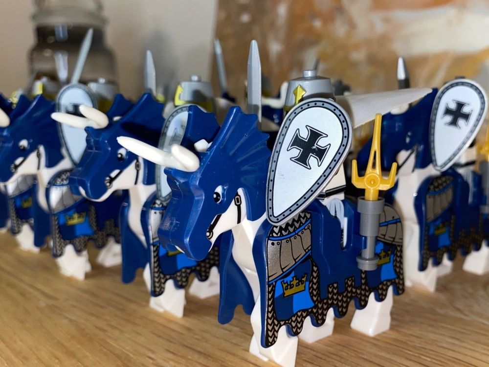 10 Tempel Ritter mit Pferde - Minifiguren - für Lego (Neu und ...