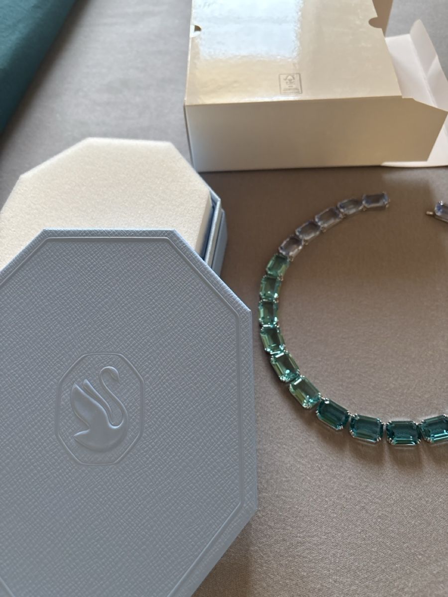Swarovski Catenine: Collier Swarovski millenia turquoise – Nuovo e nell'imballaggio originale da Riddes venduto da nati48 2