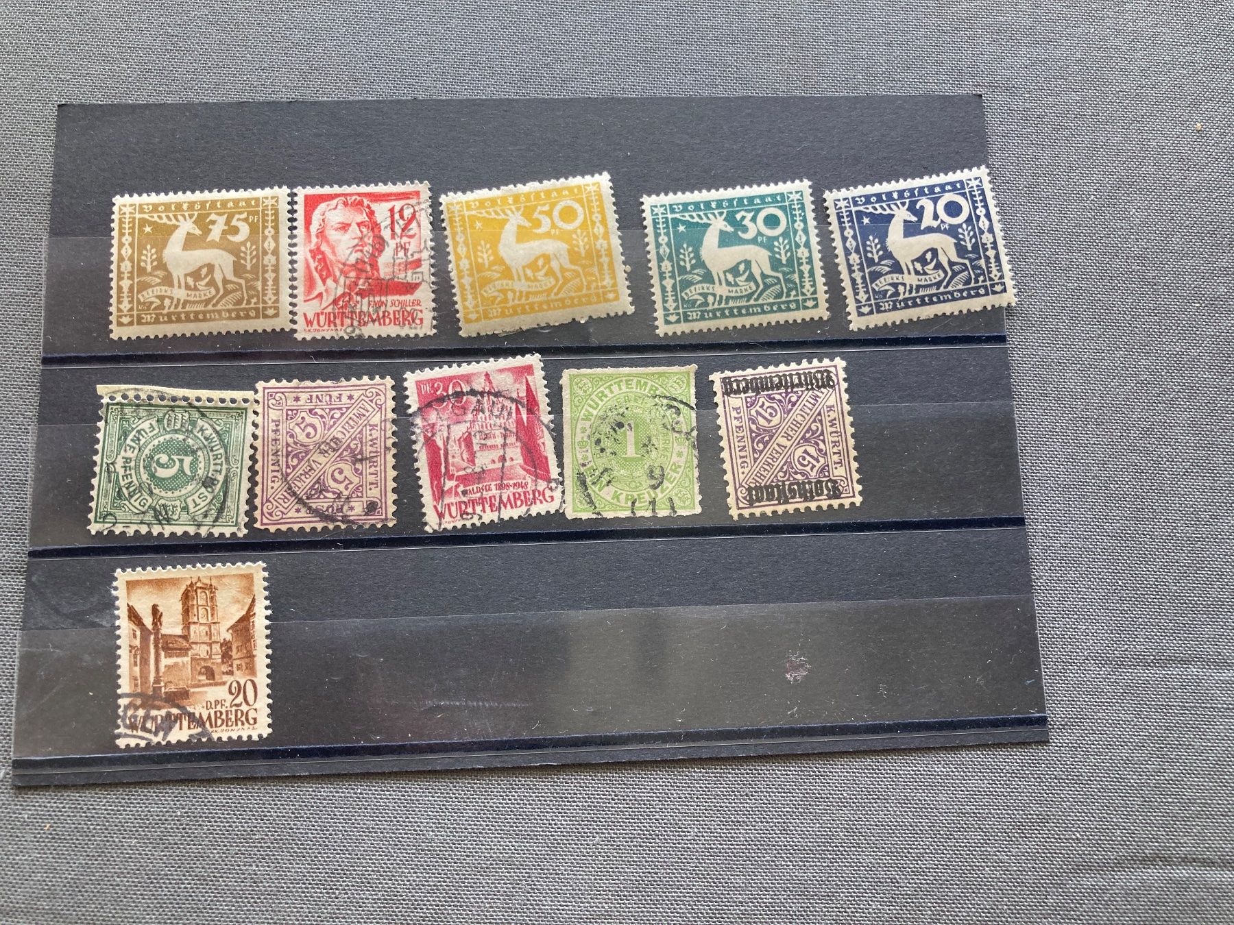 Alle Briefmarken: Alte Briefmarken Württemberg Sammlung Konvolut – Gebraucht aus Zürich von mik_h9ty 3