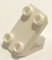 Lego 6x Platte modifiziert 2x3 (30166) weiss