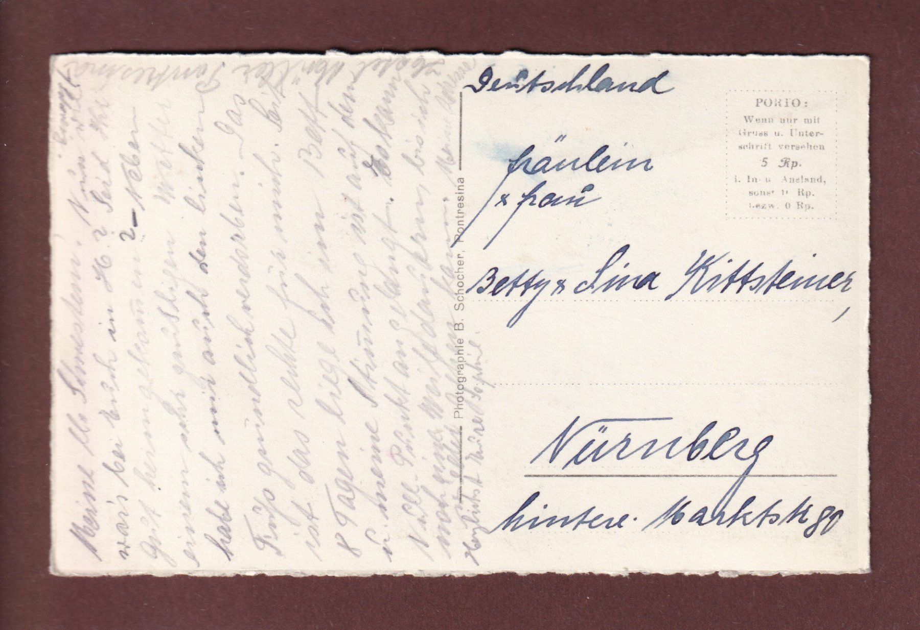 Cartoline postali: PONTRESINA - Julierkette – Usato da Pully venduto da nicecards-shop 1