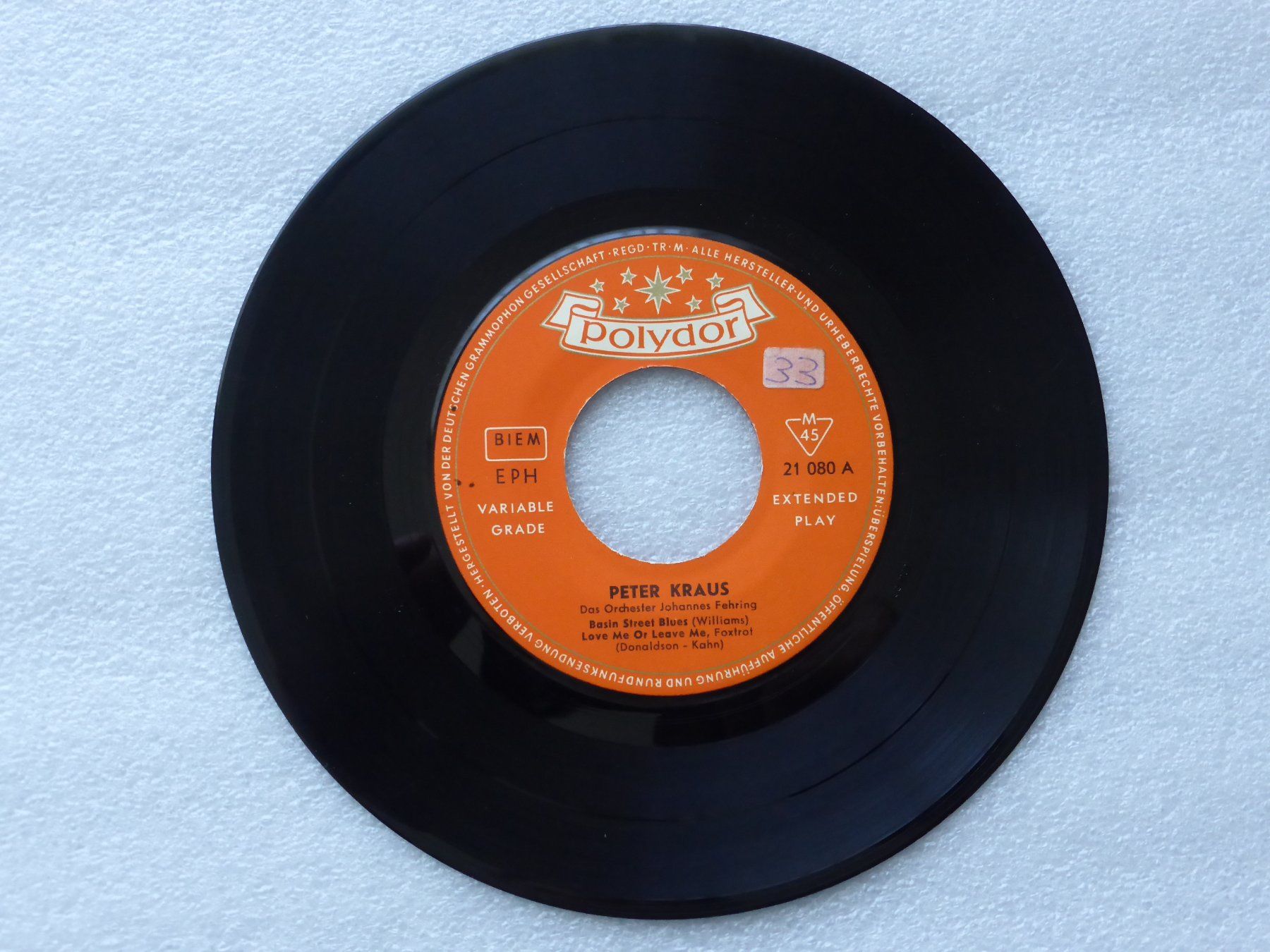 Dischi in vinile: Vinyl Single  EP  PETER KRAUS – Usato da Küssnacht am Rigi venduto da Mondkinder 1